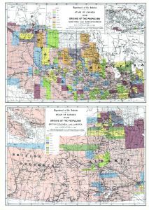 Origins of the People, 1901, Western Canada (1906) Map