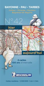Michelin Historical Map - Pau/Tarbes (Pre WW1 & Today)