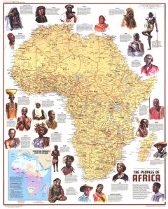 Peoples of Africa  -  Published 1971 Map