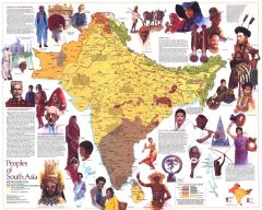 Peoples of South Asia  -  Published 1984 Map