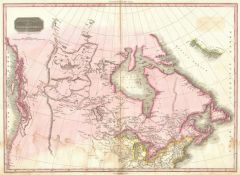Pinkerton Map of British North America or Canada (1818) Map