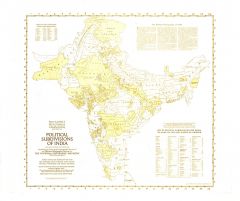 Political Subdivisions of India  -  Published 1946 Map