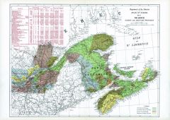 Railways Quebec and Maritime Provinces (1906) Map