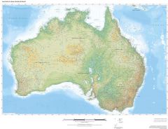 Regional Relief - Australia & New Zealand Map