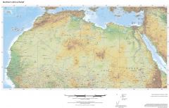 Regional Relief - Northern Africa Map