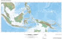 Regional Relief - Southeastern Asia Map
