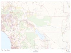Riverside County, California ZIP Codes Map