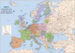 Scottish Catalan European Union 2019 - Post Brexit Wall Map