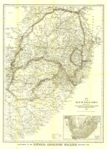 Seat of War in Africa - Published 1899 Map