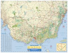 South-East Australia Wall Map