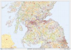 South Scotland Postcode District Wall Map (D5) Map