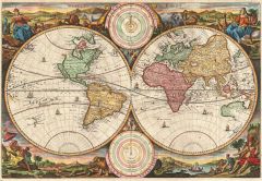 Stoopendaal Map of the World in two Hemispheres (1730) Map