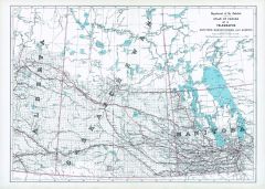 Telegraphs Manitoba, Saskatchewan and Alberta (1906) Map