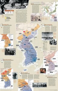 The Forgotten War, Three Long Years in Korea - Published 2003 Map