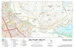 UK Detailed Topographic - Fixed Scale Map