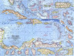 West Indies  -  Published 1962 Map