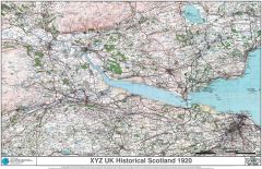 XYZ UK Historical Scotland 1920 Map