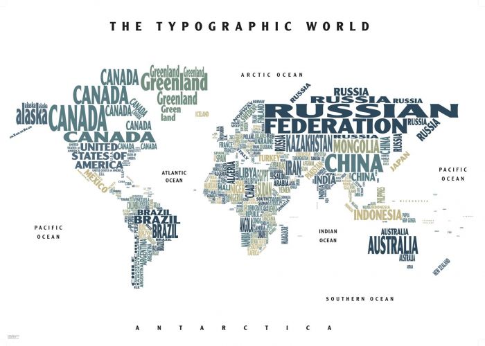 Graphic Map World - colours
