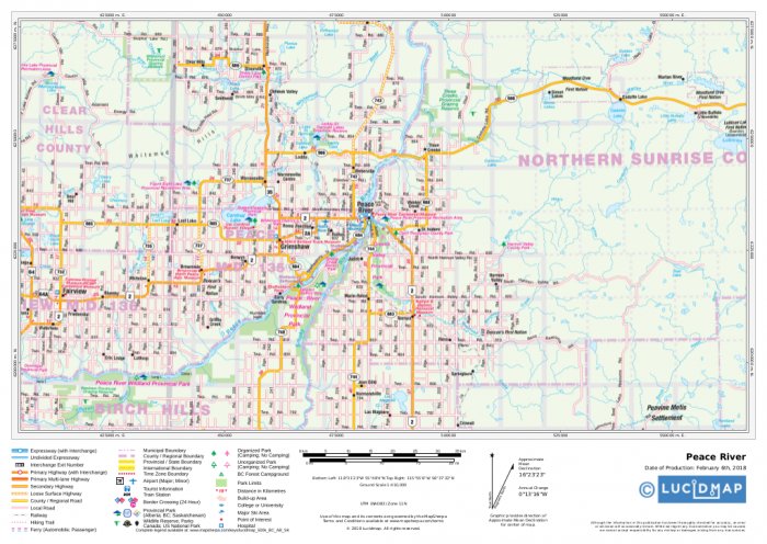 Northern Alberta Map