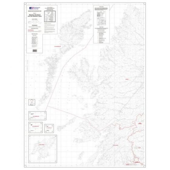 OS Admin Boundry Map - West Scotland