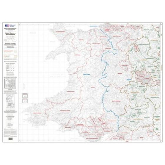 OS Admin Boundry Map - Wales
