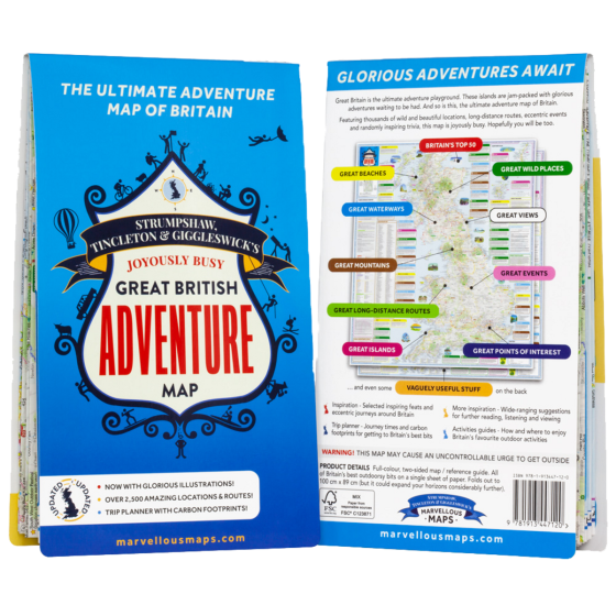 ST&G's Joyously Busy Great British Adventure Map