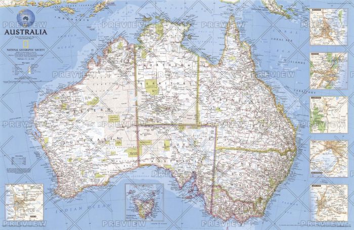 Australia  -  Published 2000 Map