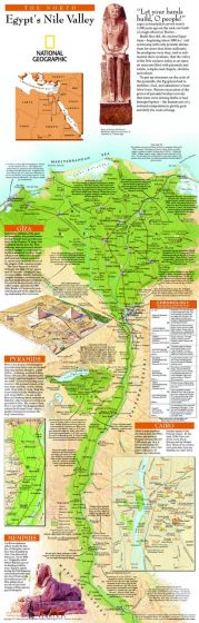 Egypts Nile Valley North  -  Published 2005 Map