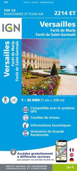 IGN Top 25 - Versailles / Forêts de Marly et de St-Germain