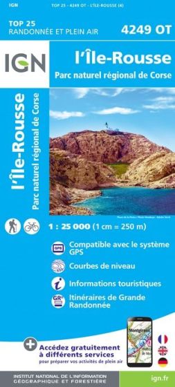 IGN Top 25 - L'Ile Rousse / PNR de Corse