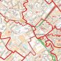 Birmingham City Centre Postcode Sectors Wall Map (C4)
