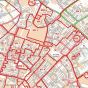 Manchester City Centre Postcode Sector Wall Map (C3)