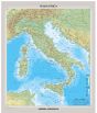 Physical Italy Wall Map - Italian Map