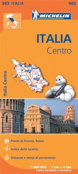 Michelin Regional Map - 563-Italy Centre