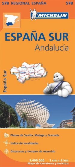 Michelin Regional Map - 578-Andalucia