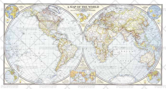 World Map - Published 1941 Map