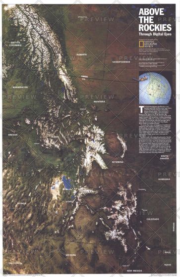 Above the Rockies  -  Published 1995 Map