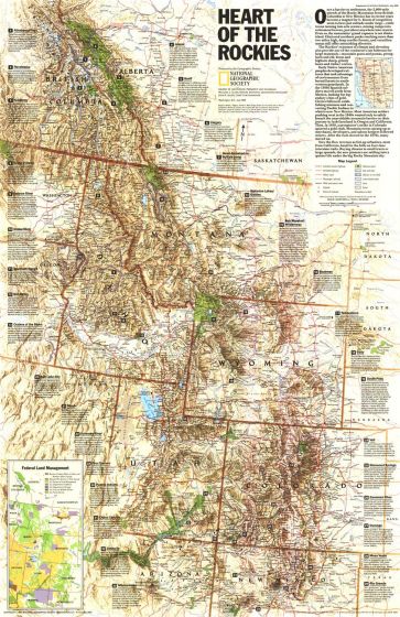 Heart of the Rockies  -  Published 1995 Map