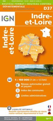 IGN Departmental - Indre-et-Loire - D37