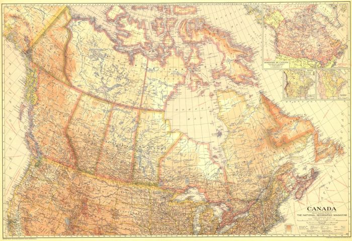 Canada - Published 1936 Map