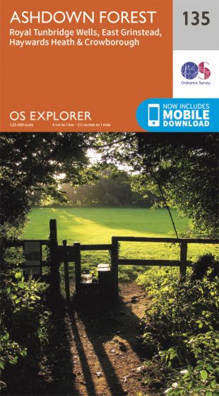 OS Explorer - 135 - Ashdown Forest