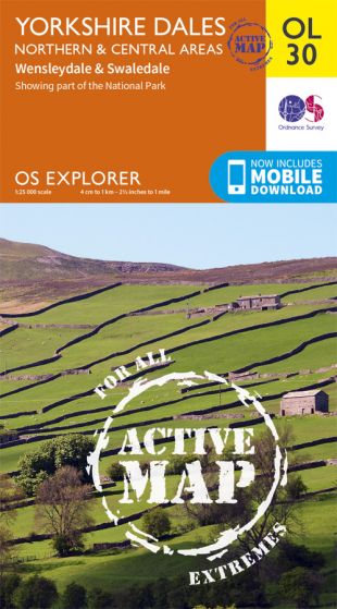 OS Explorer Active - 30 - Yorkshire Dales - Northern & Central