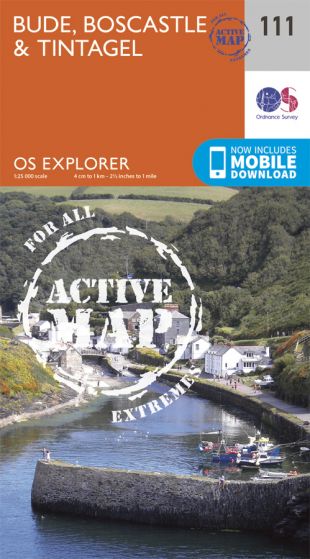 OS Explorer Active - 111 - Bude, Boscastle & Tintagel