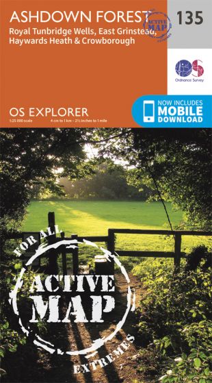 OS Explorer Active - 135 - Ashdown Forest