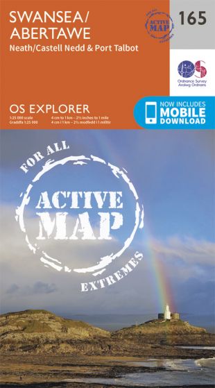 OS Explorer Active - 165 - Swansea/Abertawe