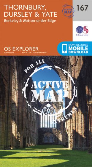 OS Explorer Active - 167 - Thornbury, Dursley & Yate