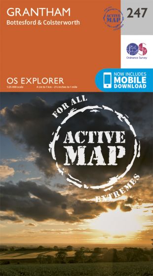 OS Explorer Active - 247 - Grantham