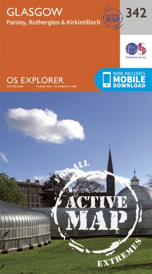OS Explorer Active - 342 - Glasgow