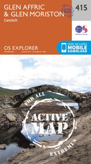 OS Explorer Active - 415 - Glen Affric & Glen Moriston