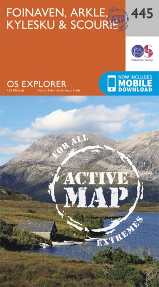 OS Explorer Active - 445 - Foinaven, Arkle, Kylesku & Scourie
